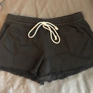 aerie flowy denim short